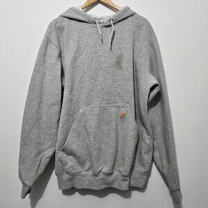 Carhartt Mens Loose Fit Midweight Pullover Hoodie Sweatshirt Workwear Stained